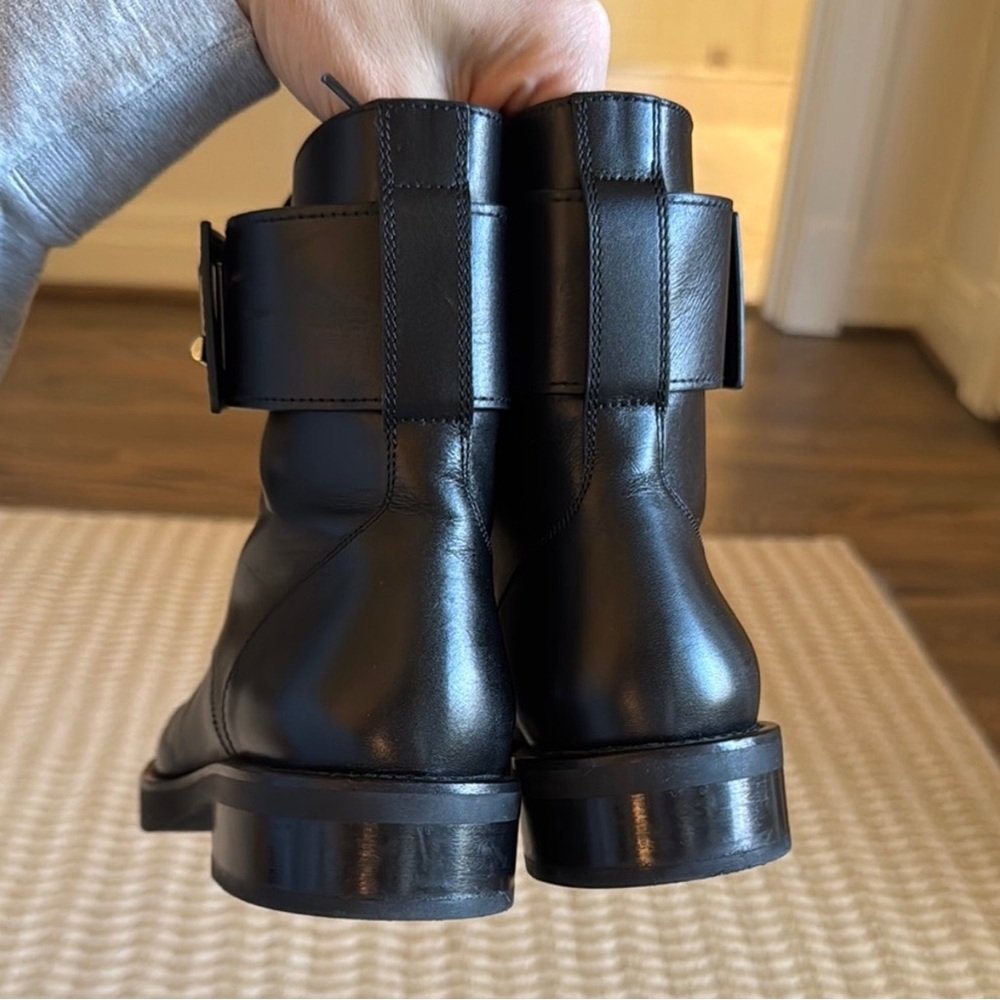 Louis Vuitton Black Wonderland Flat Ranger Combat Boots. Size 38/7.5. - Picture 6 of 9